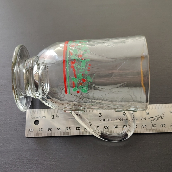 Vintage | Libbey Arby's 1987 Holly Berry glass Irish Coffee mugs with gold trim - Picture 15 of 16